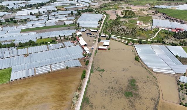 Amasya'da seralar ve tarım arazileri sular altında kaldı