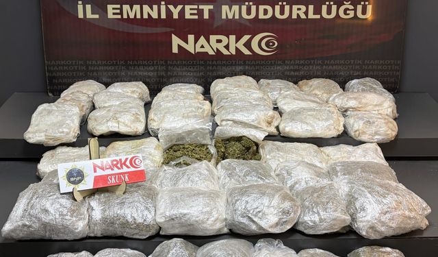Batman'da 20 kilogram skunk ele geçirildi