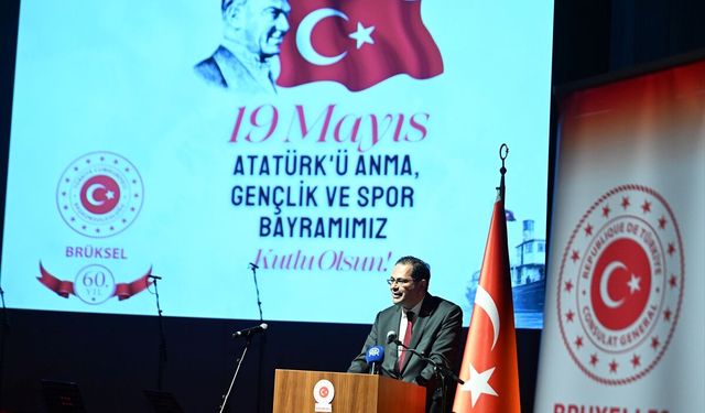 Belçika'da 19 Mayıs ile Brüksel Başkonsolosluğu'nun kuruluşunun 60'ıncı yılı kutlandı