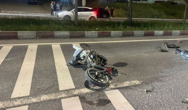 Bilecik'te otomobille motosikletin çarpıştığı kazada 1 kişi yaralandı