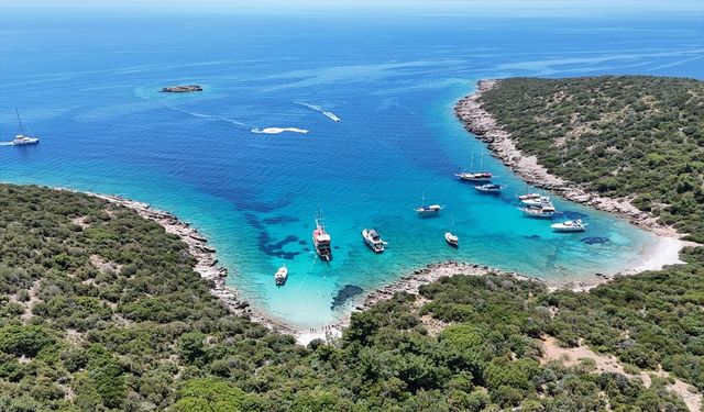 Bodrum'da bayram tatilinde koylarda da hareketlilik yaşanıyor