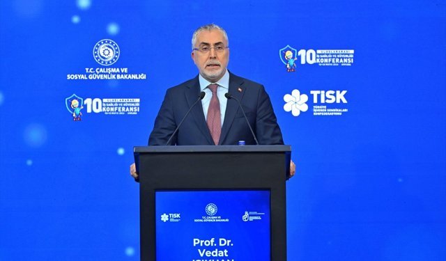 Çalışma ve Sosyal Güvenlik Bakanı Işıkhan, Uluslararası İş Sağlığı ve Güvenliği Konferansı'nda konuştu: