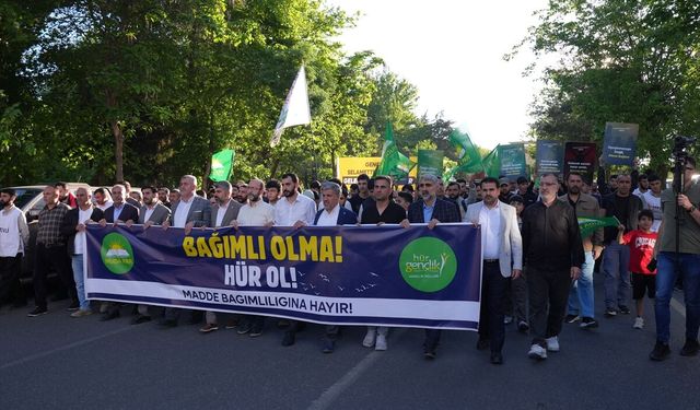 Diyarbakır'da 'Madde bağımlılığına hayır' yürüyüşü yapıldı
