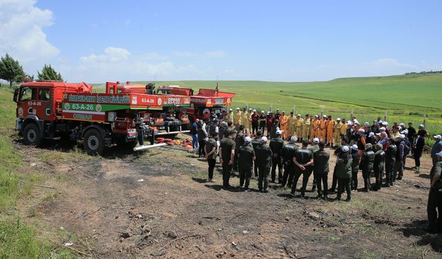Diyarbakır'da orman yangını tatbikatı yapıldı