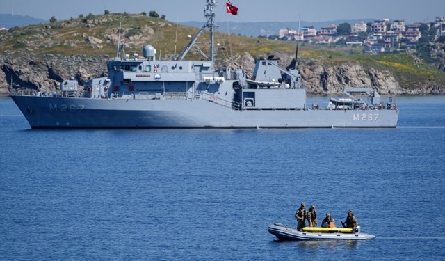EFES-2026 Tatbikatı'nın Mayın Avlama Harekatı İzmir'de gerçekleştirildi
