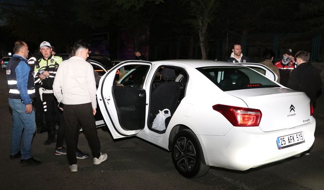 Erzurum'da polis ekipleri Kurban Bayramı öncesi huzur uygulaması yaptı