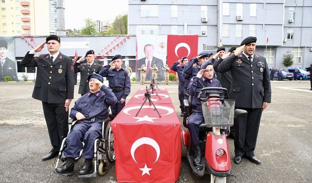 Giresun'da engelliler bir günlük temsili askerlik yaptı