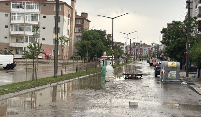 GÜNCELLEME - Edirne'de sağanak ve dolu nedeniyle bazı iş yerlerini su bastı