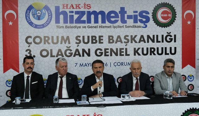 Hizmet-İş Sendikası Çorum Şubesi 3. Olağan Genel Kurulu yapıldı