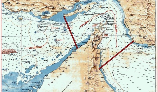 İran Devrim Muhafızları, Hürmüz Boğazı'nda kontrol ettikleri alanlara ilişkin harita yayımladı