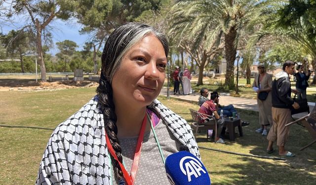 İsrail'in Sumud Filosu'nda alıkoyup serbest bıraktığı ABD'li aktivist Libya'daki Sumud Kara Konvoyu'na katıldı