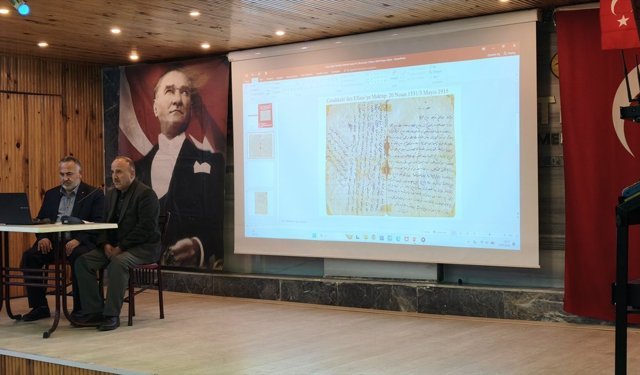 Karabük'te Çanakkale şehidinin babasına yazdığı son mektup sergilendi