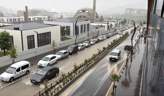 Karabük'te sağanak etkili oldu
