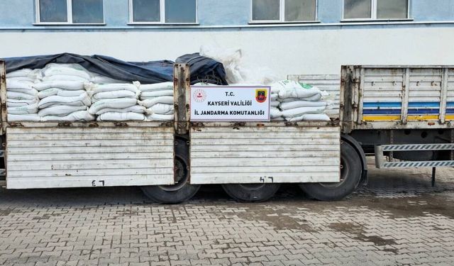 Kayseri'de 24 ton sahte gübre ele geçirildi