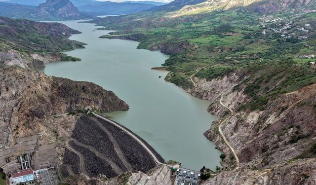 Kılıçkaya Barajı son 7 yılda ilk kez tamamen doldu