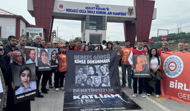 Kocaeli'deki fabrika yangını davasına ilişkin ailelerden açıklama