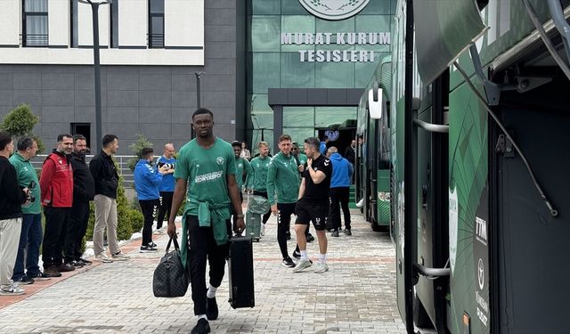 Konyaspor, Ziraat Türkiye Kupası finali için Antalya'ya gitti