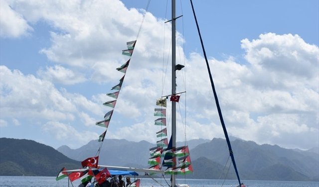 Küresel Sumud Filosu Gazze'ye gitmek üzere Marmaris'ten demir aldı