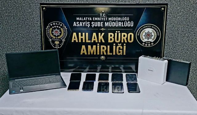 Malatya'da fuhuş operasyonunda 4 şüpheli gözaltına alındı