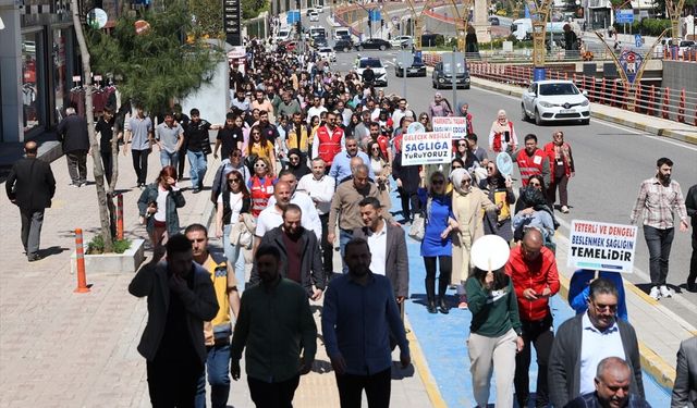 Mardin'de 'Sağlık İçin Hareket Et Günü' kapsamında yürüyüş düzenlendi