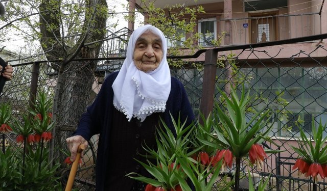 Memleket özlemini göç yolunda annesinin sandığında getirdiği ters lale soğanının açan çiçekleriyle dindiriyor
