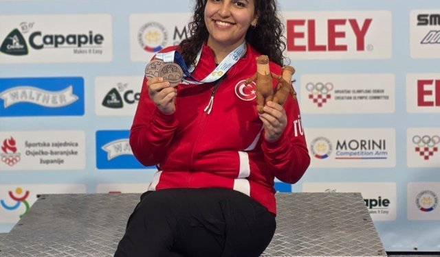 Milli atıcı Şevval İlayda Tarhan'dan Avrupa Şampiyonası'nda bronz madalya