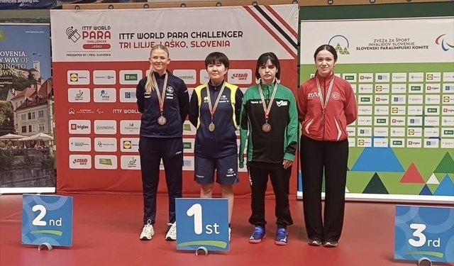 Milli para masa tenisçiler, Slovenya'daki turnuvada 2'si altın 4 madalya kazandı