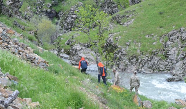 Muş'ta dereye düşerek kaybolan kadını arama çalışmaları beşinci gününde devam ediyor