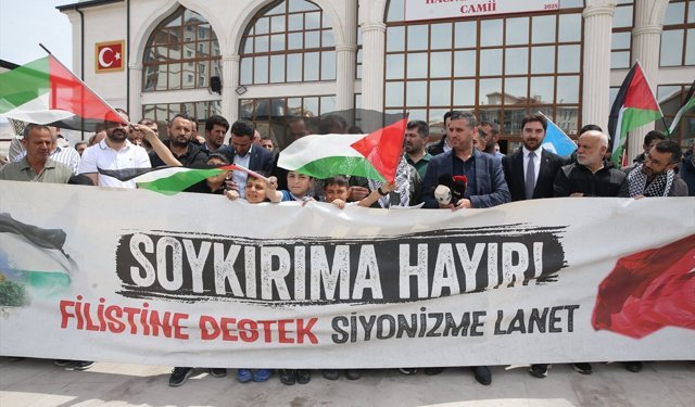Niğde ve Nevşehir'de İsrail'in Küresel Sumud Filosu'na saldırısı protesto edildi
