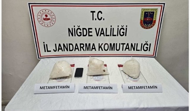 Niğde'de 3 kilo 150 gram sentetik uyuşturucu ele geçirildi