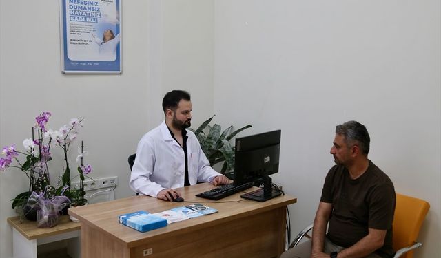 Poliklinik hizmetiyle 30 yıllık sigara bağımlılığından kurtulup 'dumansız' hayata kavuştu