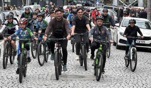 Rize'de bisiklet etkinliği düzenlendi