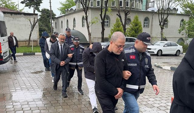 Samsun merkezli rüşvet operasyonunda gözaltına alınan 8 zanlı adliyede