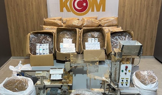 Samsun'da kiraladığı ikameti kaçak sigara imalathanesine çeviren şüpheli yakalandı