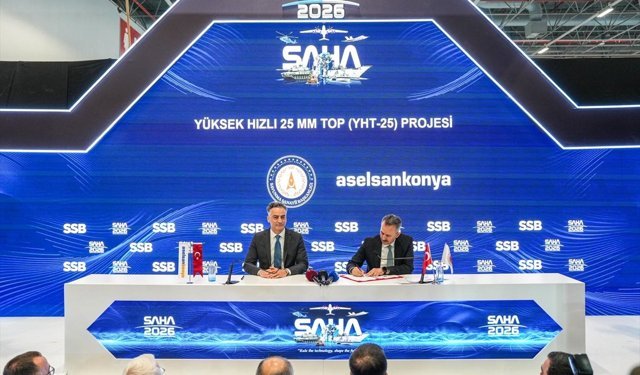 SSB ile ASELSAN Konya arasında yüksek hızlı top sözleşmesi imzalandı