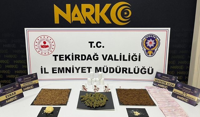 Tekirdağ'da uyuşturucu operasyonlarında yakalanan 10 şüpheli tutuklandı