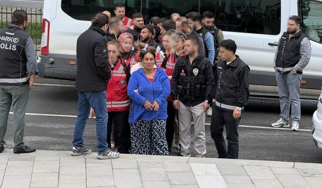 Tekirdağ'da uyuşturucu operasyonunda yakalanan 16 zanlı tutuklandı