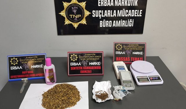 Tokat'ta düzenlenen uyuşturucu operasyonunda 3 zanlı yakalandı