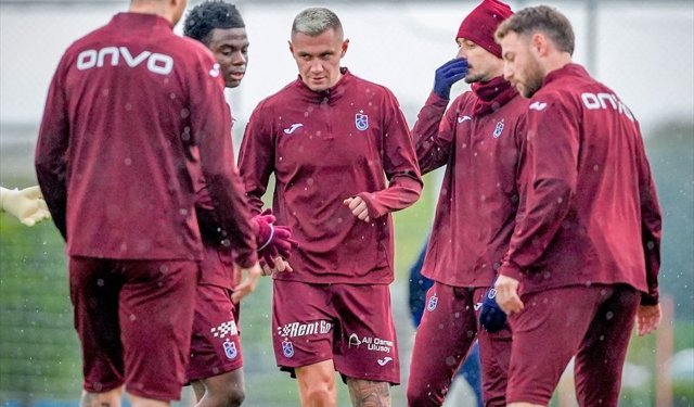 Trabzonspor, Gençlerbirliği maçının hazırlıklarını sürdürdü