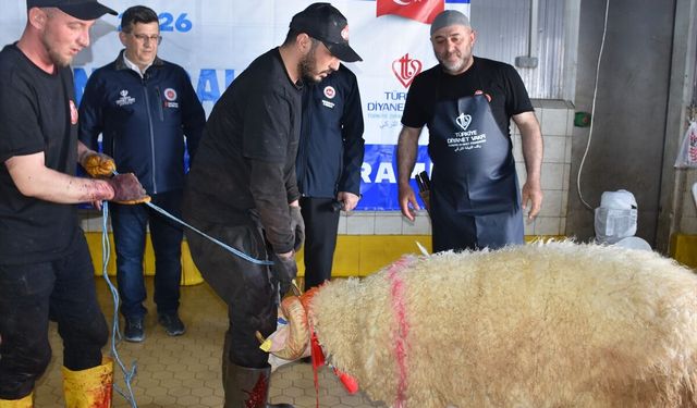Türkiye Diyanet Vakfı, Afyonkarahisar'da 450 kurban hissesinin etini ihtiyaç sahiplerine ulaştıracak