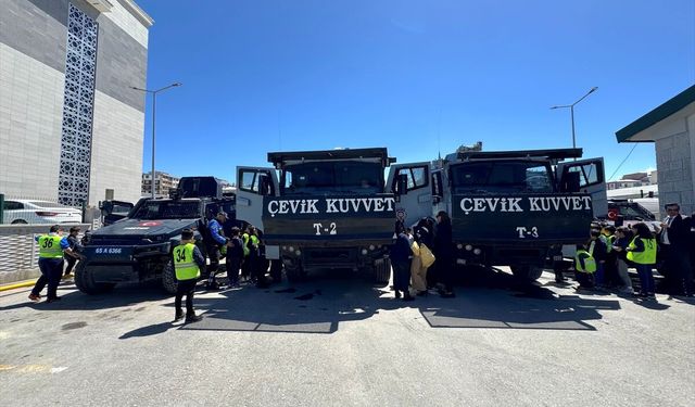 Van'da öğrenciler polislik mesleğini 'merkezi'nde öğreniyor