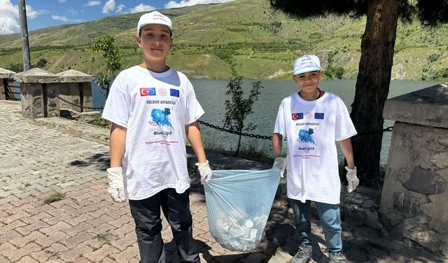 AB'den destek alan köy okulu çocuklara su ve sıfır atık bilinci aşılıyor