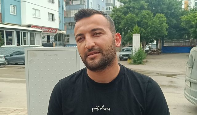 Adana'da köpeğin bir kişiye saldırması güvenlik kamerasında