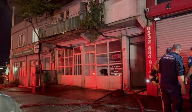 Bursa'da bir evde çıkan yangın söndürüldü