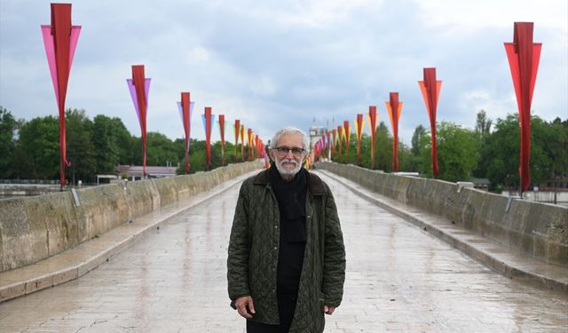 Edirne Bienali'nin açık hava eseri Meriç Köprüsü'nde sanatseverlerle buluşuyor