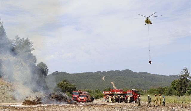 Muğla'da orman yangını tatbikatı yapıldı