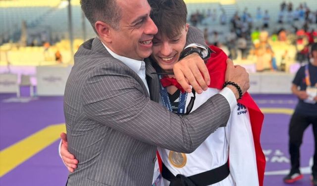 Roma Grand Prix'sinde şampiyon olan milli tekvandocu Berkay, yükselişini sürdürdü