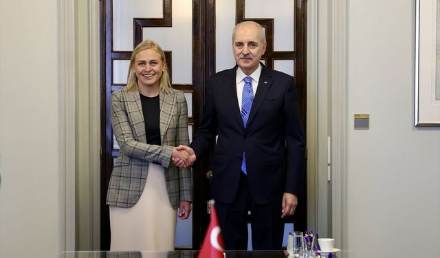 TBMM Başkanı Kurtulmuş, Finlandiya Dışişleri Bakanı Valtonen'i kabul etti