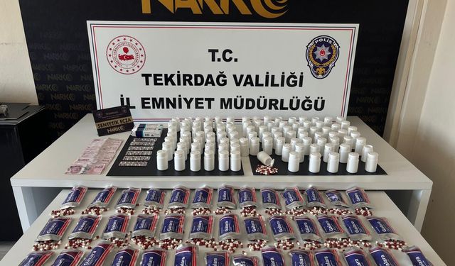 Tekirdağ'da uyuşturucu operasyonunda yakalanan 3 zanlı tutuklandı