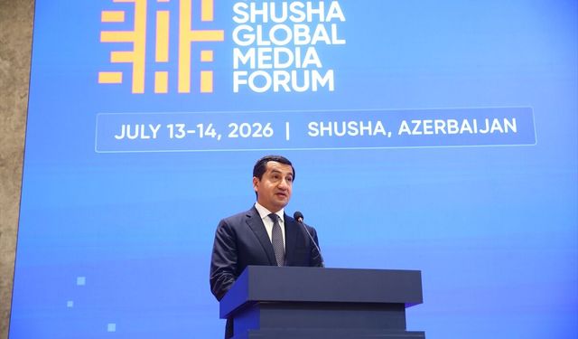 Azerbaycan Cumhurbaşkanı Müşaviri Hacıyev, 4. Şuşa Global Media Forumu'nda konuştu: